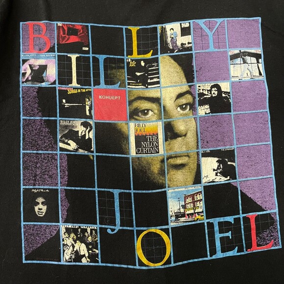 Vintage Billy Joel 1989-90 Storm Front 80's 90's Tour Concert T-Shirt - Picture 2 of 7